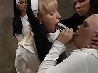Nuns Deepthroating a Dildo