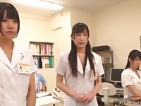 Group Japanese fucking with naughty nurses in the Hospital