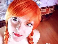 Hot egirl takes a dick in her mouth