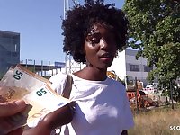 German scout finds ebony MILF ZaaWaadi for be the source pickup sex