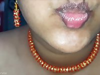 Indian Nude Desi Cute Lips Gets Lipstick And Bhabhis Sexy Wings Legs Gets Red Nail Polish. Enjoy Their way