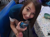 Naughty teen girl POV fearsome porn video