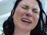 Arch time backdoor pounding with natural black-haired teen