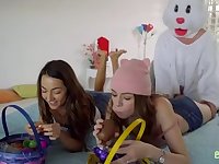 Young Americans engage in a threesome during gibber season