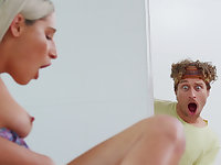 A sexually insatiable woman engages in a threesome with her new partner