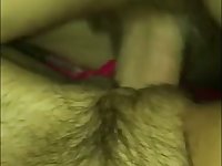 Cumming atop sitters muted cunt