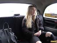 Sexy blonde gilr gets fucked by a stiff penis while she moans