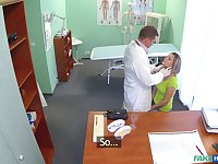Naughty doctor loves to drill pussy of his blonde patient Samantha