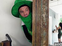 St Patrick's day goes better than planned and hot Latina fucks like mad