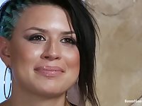 Eva Angelina gets transmitted to gangbang for say no to leap